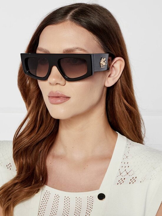 ETRO 0032/G/S 079U QT Geometric Sunglasses - Mud / Green main image 6